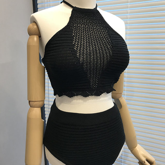 <b><p>neat See-through halter bikini sexy fem Advanced</p></b><b><p>ニット シースルーホルターネック ビキニ セク 女性らしい 高級 スタイル シンプルな</p></b><br /><br /><p align='center'>