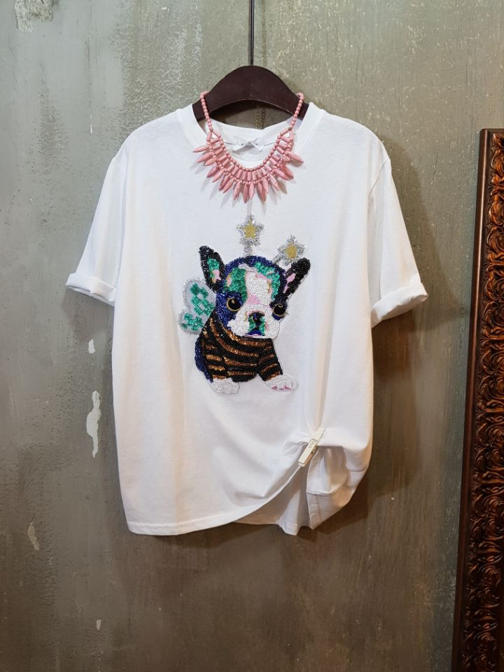 <b><p>The Sequins T-shirt</p></b><b><p>ペピ スパンコール Tシャツ</p></b><br /><br /><p align='center'>