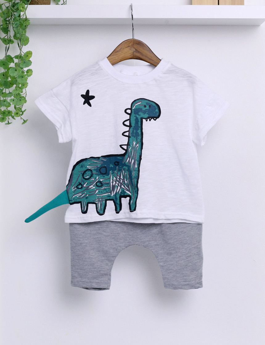 <b><p>Dinosaur tail A boy and girl Nsery clothes</p></b><b><p>恐竜の尾 残っサンハボク 保育園の服 有セット 幼児スウェ 赤ちゃん Tシャツ</p></b><br /><br /><p align='center'>