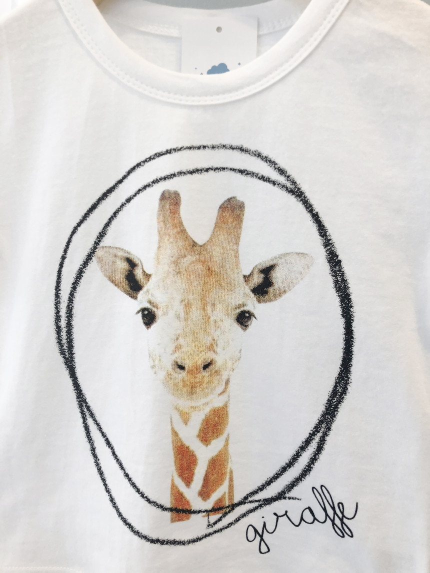 <b><p>cute giraffe T-sht Soh look Gls Short Sleeves</p></b><b><p>かわいい キリン Tシャツ 残っルック 女の子半袖 兄妹 幼児服 夏の服</p></b><br /><br /><p align='center'>