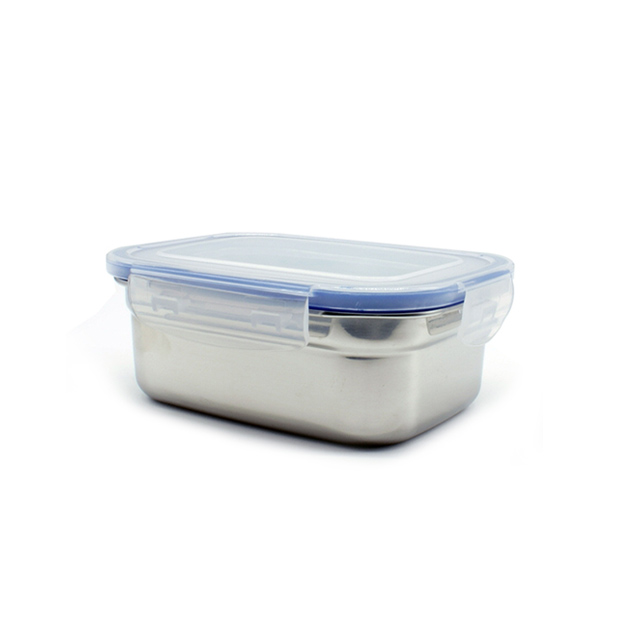 키친아트 피앙세 스텐반찬통 사각2호, 500ml, 사각반찬통 - 메인 이미지