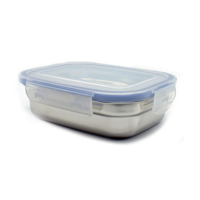 키친아트 피앙세 스텐반찬통 사각3호, 750ml, 사각반찬통 - 메인 이미지