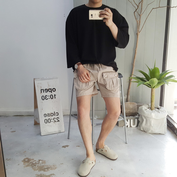 <b><p>pocket Washing man Bend Cargo orts Pt 4 5</p></b><b><p>ポケット ウォッシング 男 バンディ カーゴショーツ 4部 5部 コーネート 夏</p></b><br /><br /><p align='center'>