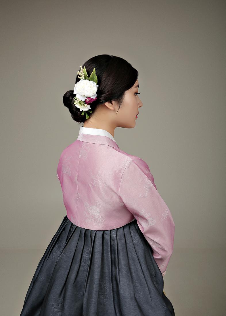 [한복대여] 다나한 미(핑크) 세트 여성 혼주 결혼식 한복 - 상세 이미지 4