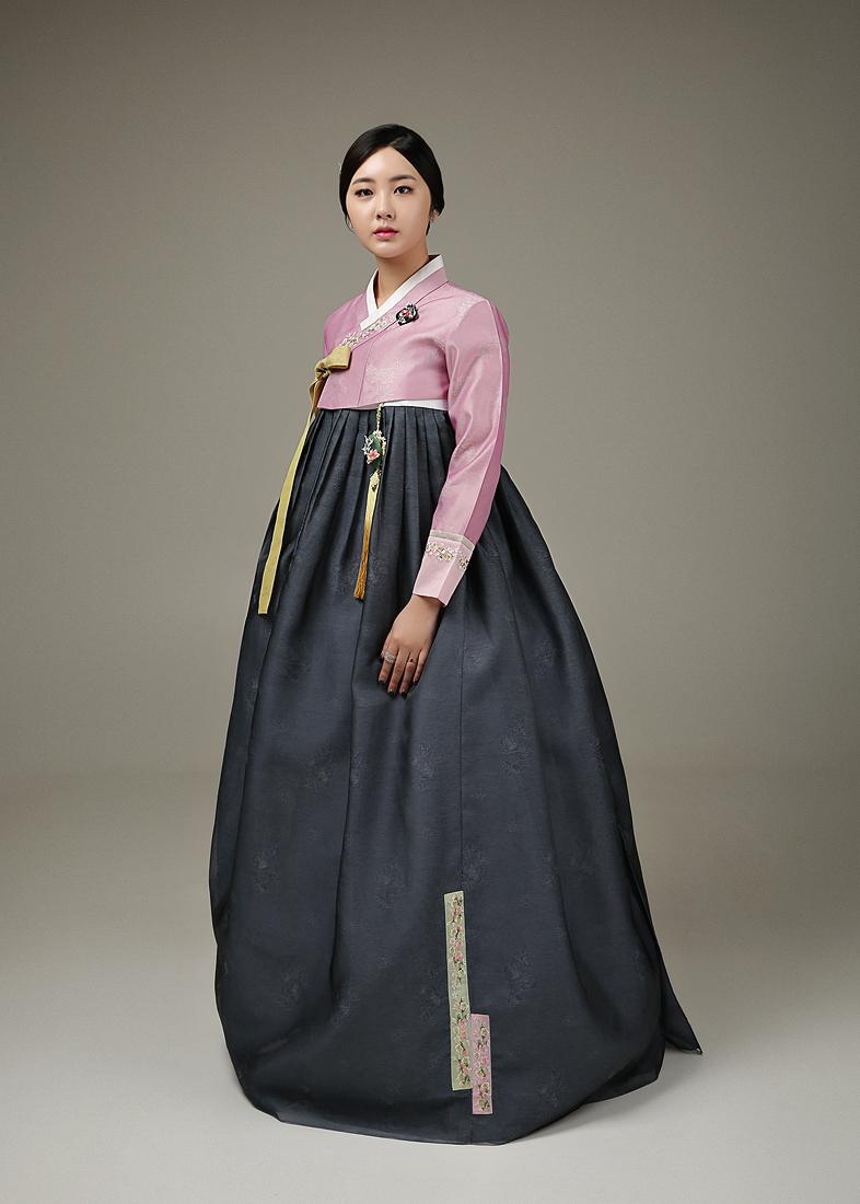 [한복대여] 다나한 미(핑크) 세트 여성 혼주 결혼식 한복 - 상세 이미지 3