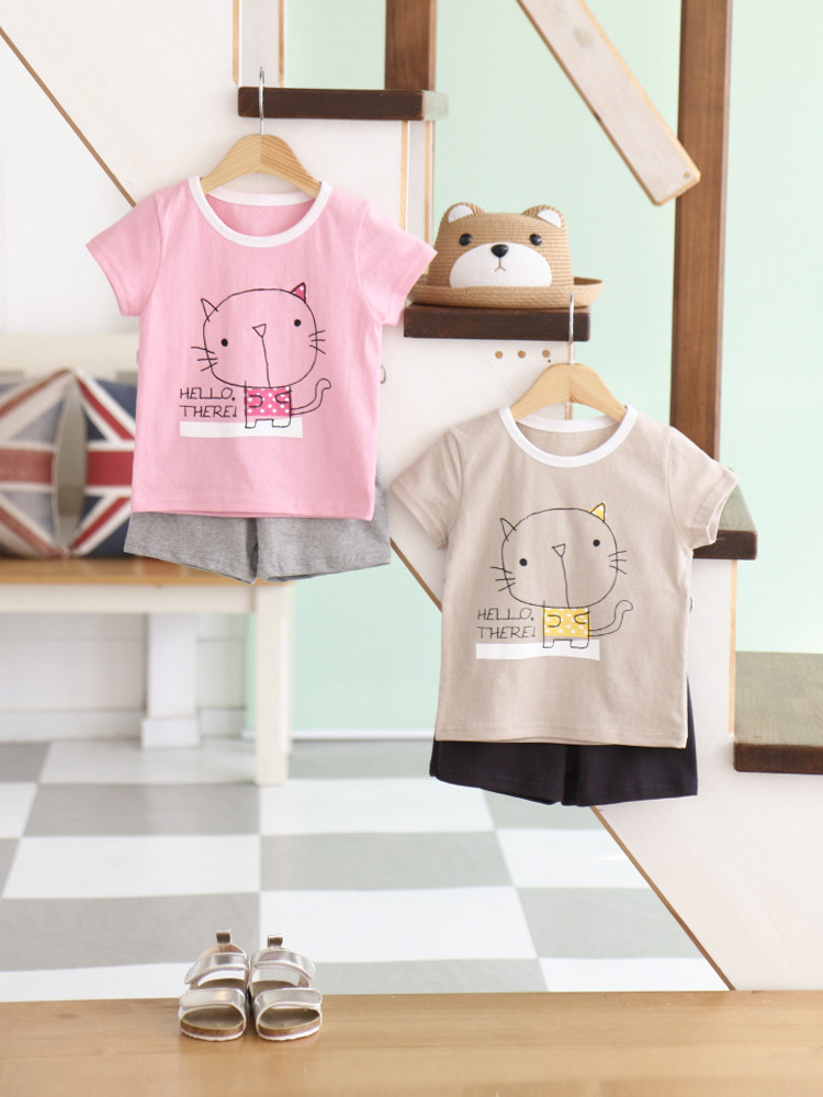 <b><p>Planning Specials Picture cat Top bottom</p></b><b><p>企画特価 図猫 上下セット クール韓服 デイリック普段着 幼スーツ 福コーディネート</p></b><br /><br /><p align='center'>