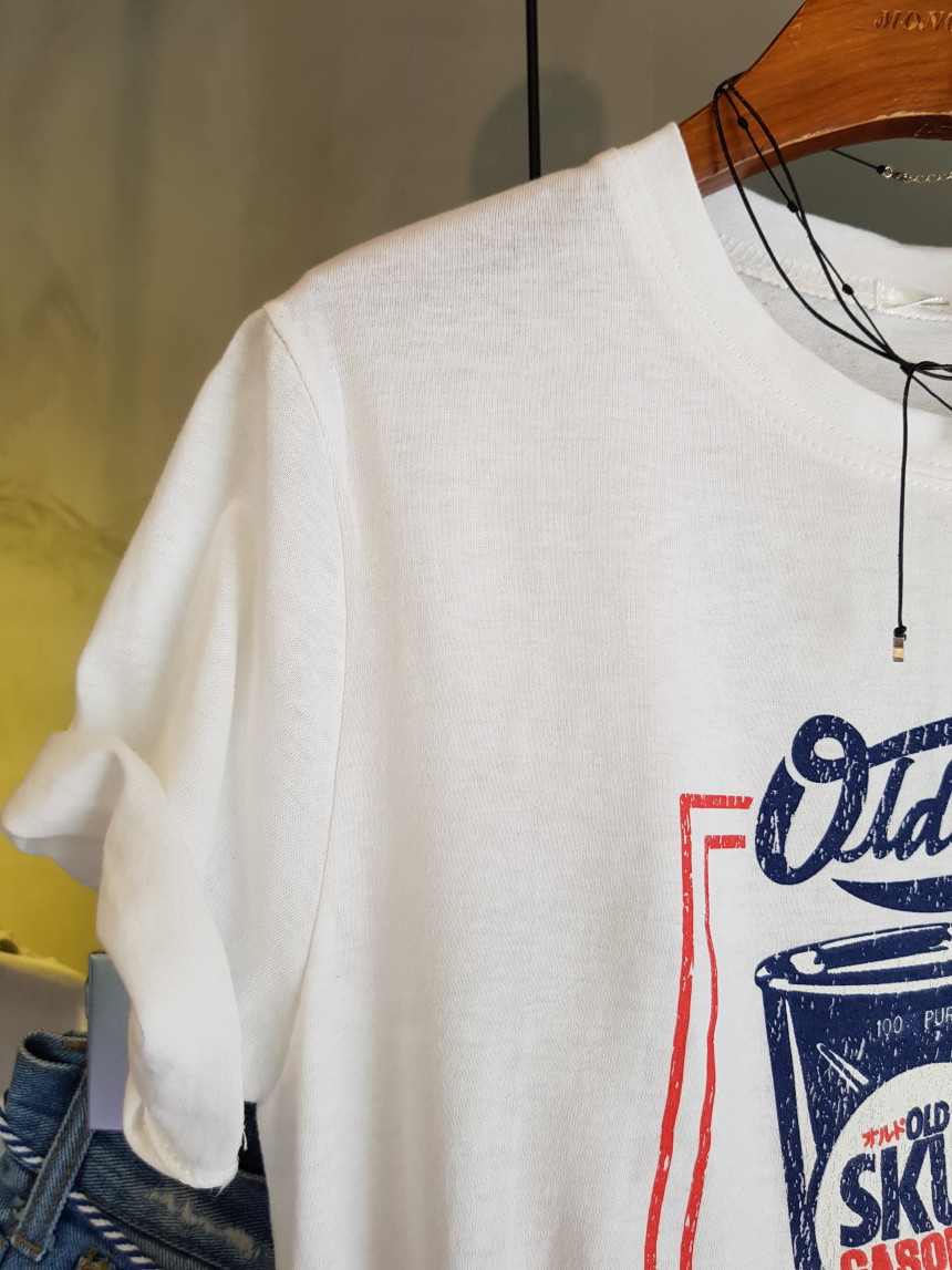 <b><p>Skull Lettering round Short sleeves T-shi</p></b><b><p>スカル レタリング ラウンド 半袖 Tシャツ ユニークルックコーディネート 20デルク</p></b><br /><br /><p align='center'>