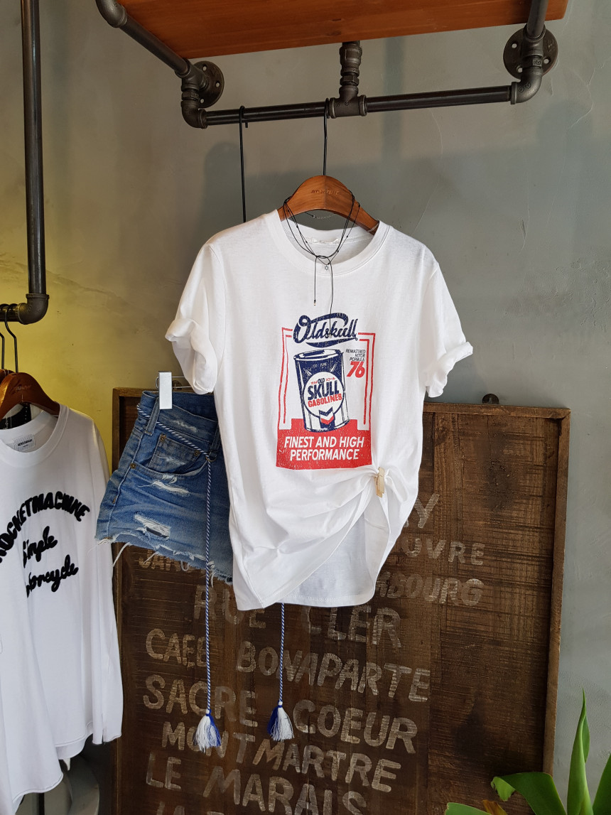 <b><p>Skull Lettering round Short sleeves T-shi</p></b><b><p>スカル レタリング ラウンド 半袖 Tシャツ ユニークルックコーディネート 20デルク</p></b><br /><br /><p align='center'>