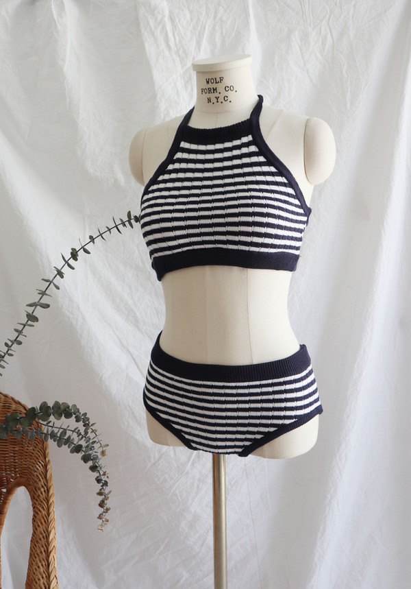 <b><p>stripe Holter neat bikini 1243 swimsuit female</p></b><b><p>ストライプ ホルター ニット ビキニ 1243年 水着 女性 セクシー スタイル</p></b><br /><br /><p align='center'>