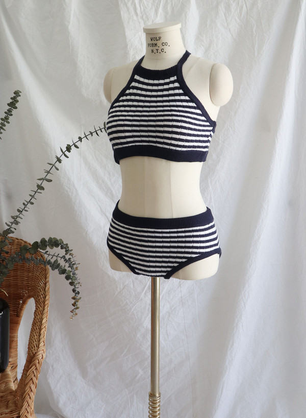 <b><p>stripe Holter neat bikini 1243 swimsuit female</p></b><b><p>ストライプ ホルター ニット ビキニ 1243年 水着 女性 セクシー スタイル</p></b><br /><br /><p align='center'>