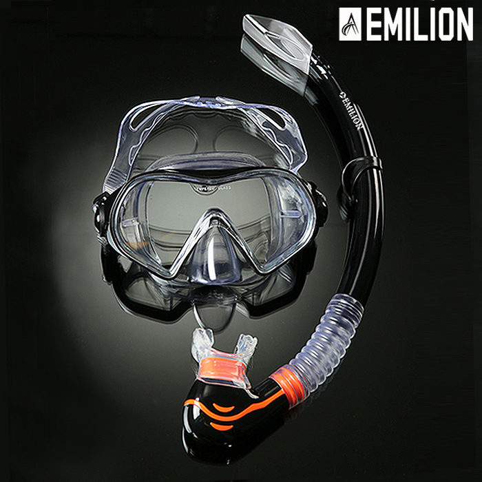 에밀리온 스노쿨링 장비 세트 마스크 성인용