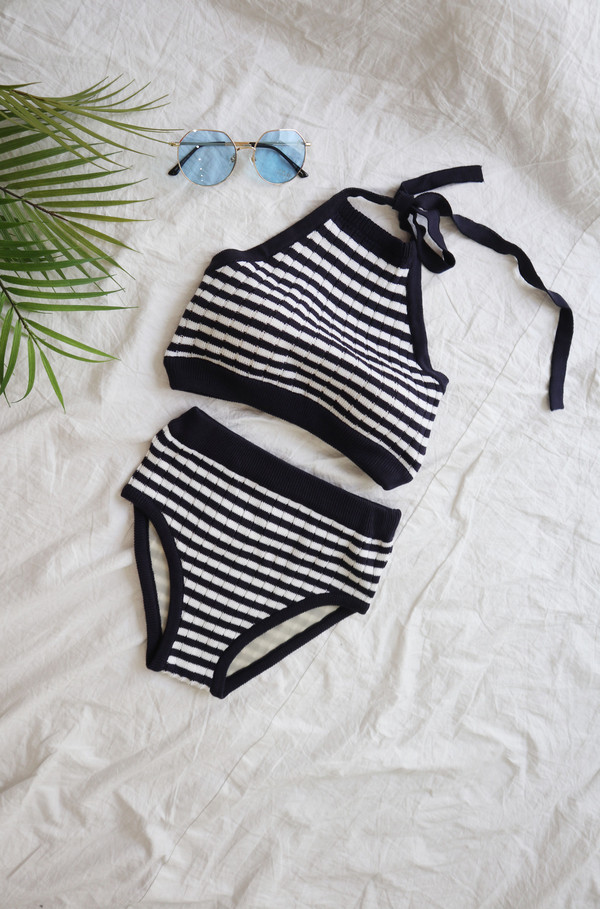 <b><p>stripe Holter neat bikini 1243 swimsuit female</p></b><b><p>ストライプ ホルター ニット ビキニ 1243年 水着 女性 セクシー スタイル</p></b><br /><br /><p align='center'>