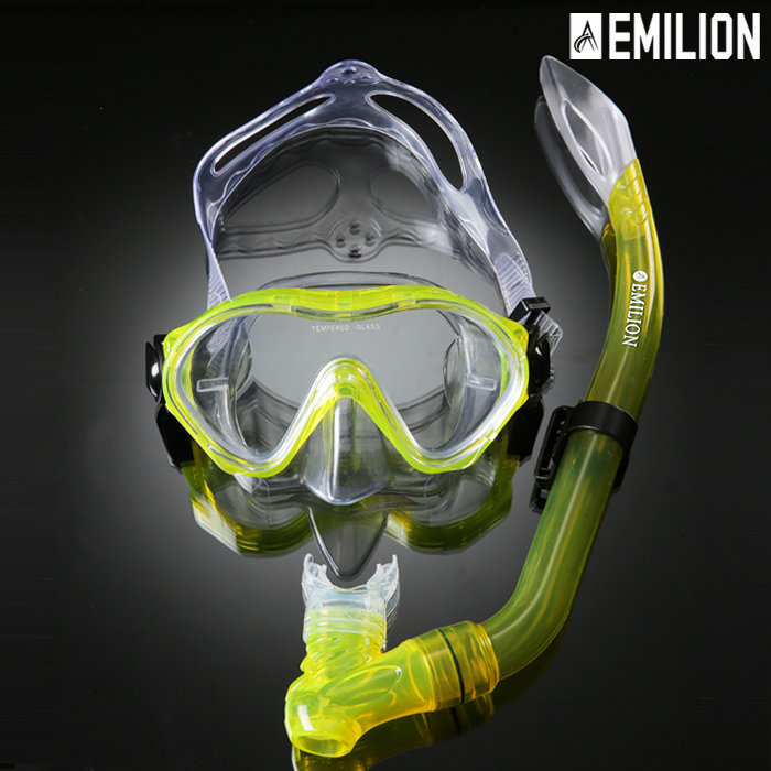 에밀리온 스노쿨링 장비 세트 마스크 성인용
