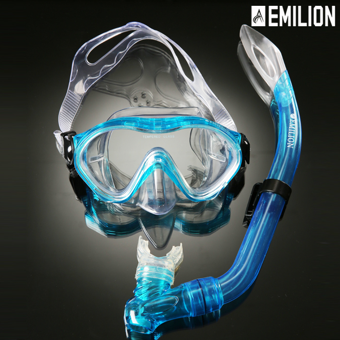 에밀리온 스노쿨링 장비 세트 마스크 성인용