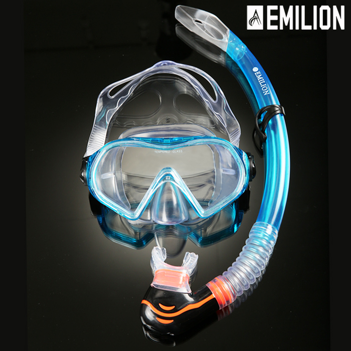 에밀리온 스노쿨링 장비 세트 마스크 성인용