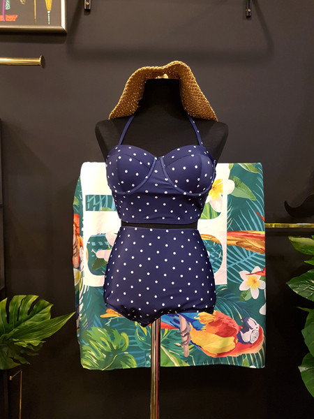 <b><p>Mourning Body cover Mare dot volume Wopom</p></b><b><p>無排 体型カバー マリン ドット ボリューム ワンポン ホルター ハイウエスト ビキニ</p></b><br /><br /><p align='center'>