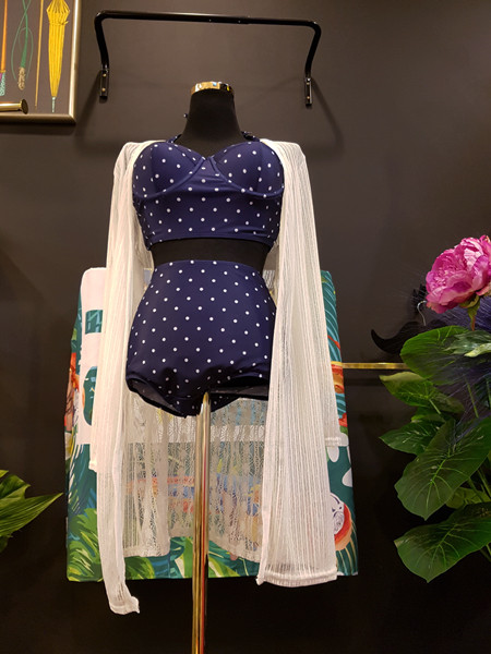 <b><p>Mourning Body cover Mare dot volume Wopom</p></b><b><p>無排 体型カバー マリン ドット ボリューム ワンポン ホルター ハイウエスト ビキニ</p></b><br /><br /><p align='center'>