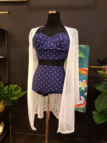 <b><p>Mourning Body cover Mare dot volume Wopom</p></b><b><p>無排 体型カバー マリン ドット ボリューム ワンポン ホルター ハイウエスト ビキニ</p></b><br /><br /><p align='center'>