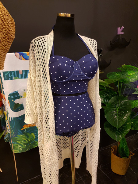 <b><p>Mourning Body cover Mare dot volume Wopom</p></b><b><p>無排 体型カバー マリン ドット ボリューム ワンポン ホルター ハイウエスト ビキニ</p></b><br /><br /><p align='center'>