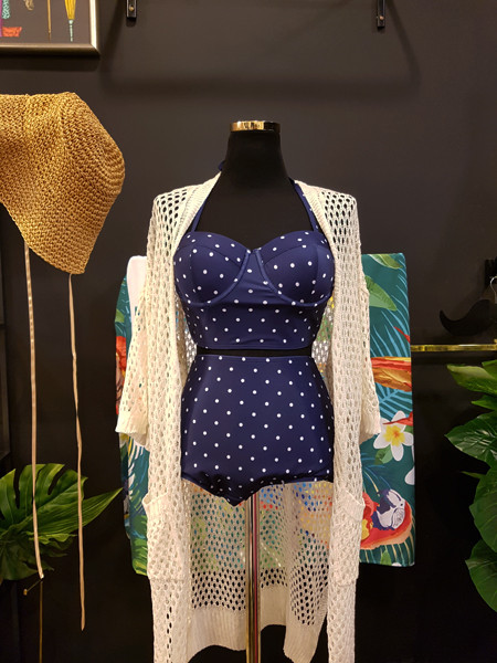 <b><p>Mourning Body cover Mare dot volume Wopom</p></b><b><p>無排 体型カバー マリン ドット ボリューム ワンポン ホルター ハイウエスト ビキニ</p></b><br /><br /><p align='center'>