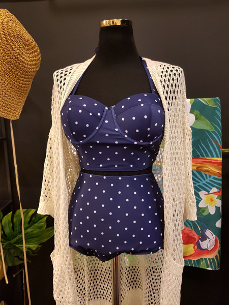 <b><p>Mourning Body cover Mare dot volume Wopom</p></b><b><p>無排 体型カバー マリン ドット ボリューム ワンポン ホルター ハイウエスト ビキニ</p></b><br /><br /><p align='center'>