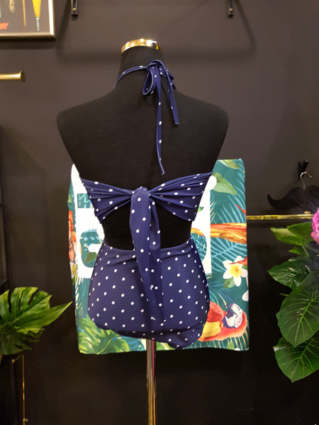 <b><p>Mourning Body cover Mare dot volume Wopom</p></b><b><p>無排 体型カバー マリン ドット ボリューム ワンポン ホルター ハイウエスト ビキニ</p></b><br /><br /><p align='center'>