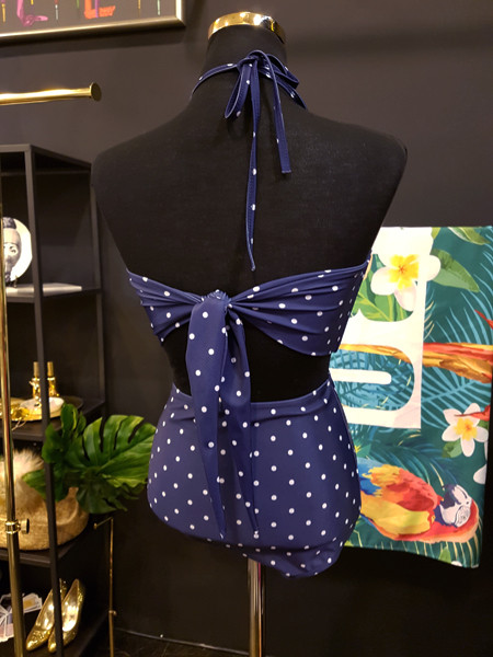 <b><p>Mourning Body cover Mare dot volume Wopom</p></b><b><p>無排 体型カバー マリン ドット ボリューム ワンポン ホルター ハイウエスト ビキニ</p></b><br /><br /><p align='center'>