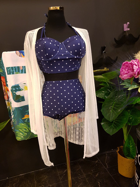 <b><p>Mourning Body cover Mare dot volume Wopom</p></b><b><p>無排 体型カバー マリン ドット ボリューム ワンポン ホルター ハイウエスト ビキニ</p></b><br /><br /><p align='center'>