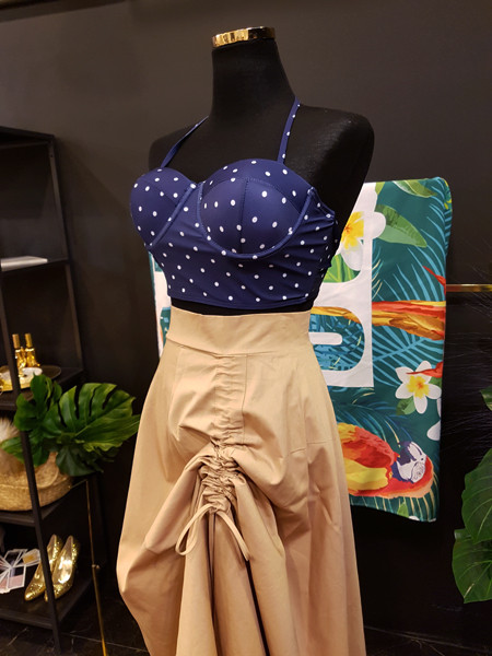 <b><p>Mourning Body cover Mare dot volume Wopom</p></b><b><p>無排 体型カバー マリン ドット ボリューム ワンポン ホルター ハイウエスト ビキニ</p></b><br /><br /><p align='center'>