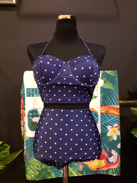 <b><p>Mourning Body cover Mare dot volume Wopom</p></b><b><p>無排 体型カバー マリン ドット ボリューム ワンポン ホルター ハイウエスト ビキニ</p></b><br /><br /><p align='center'>