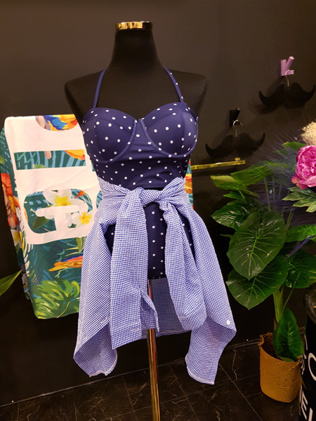 <b><p>Mourning Body cover Mare dot volume Wopom</p></b><b><p>無排 体型カバー マリン ドット ボリューム ワンポン ホルター ハイウエスト ビキニ</p></b><br /><br /><p align='center'>