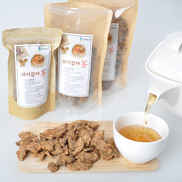 [오복농산] 선물셋트 구수하게 볶은 작두콩차 /돼지감자차 70g/100g - 상세 이미지 2