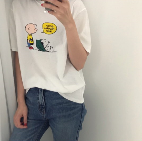 <b><p>Snoopy Short sleeves T-shi Routte fema Characr</p></b><b><p>スヌーピー 半袖 Tシャツ ルーズフィット 女性 キャラクター ユネク 夏</p></b><br /><br /><p align='center'>