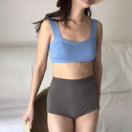 <b><p>Color neat bikini Mono swimsuit mmer Woman</p></b><b><p>配色 ニット ビキニ モノ 水着 夏 女性 ビーチウェア スイム マリンルック</p></b><br /><br /><p align='center'>