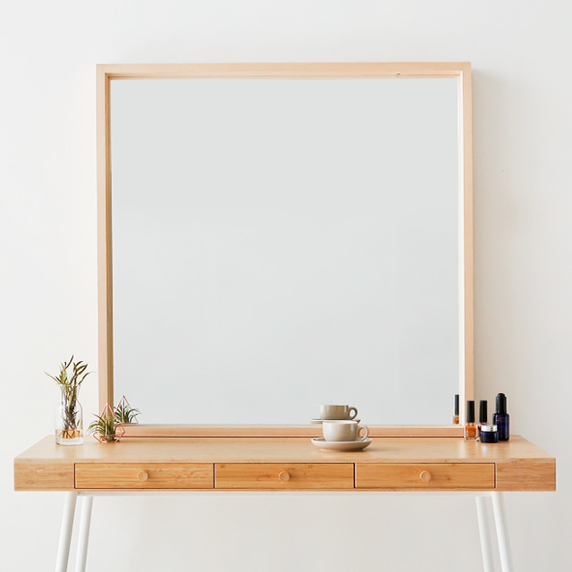 GET ORGANIZED 거울 80x80 내추럴 0335.6896 - 상품 이미지