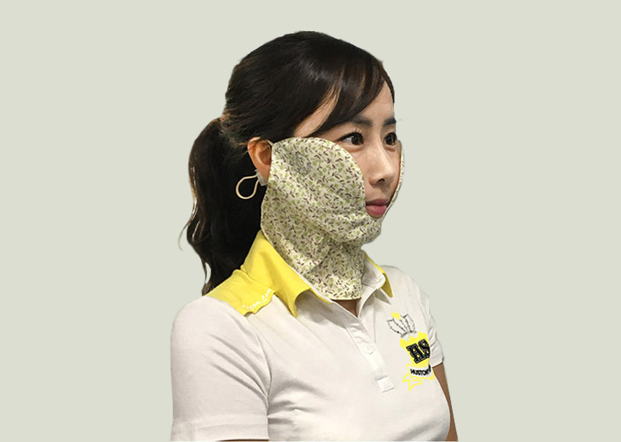 얼굴햇빛가리개 골프마스크 자외선차단 여름 여성 5컬러 - 상세 이미지 3