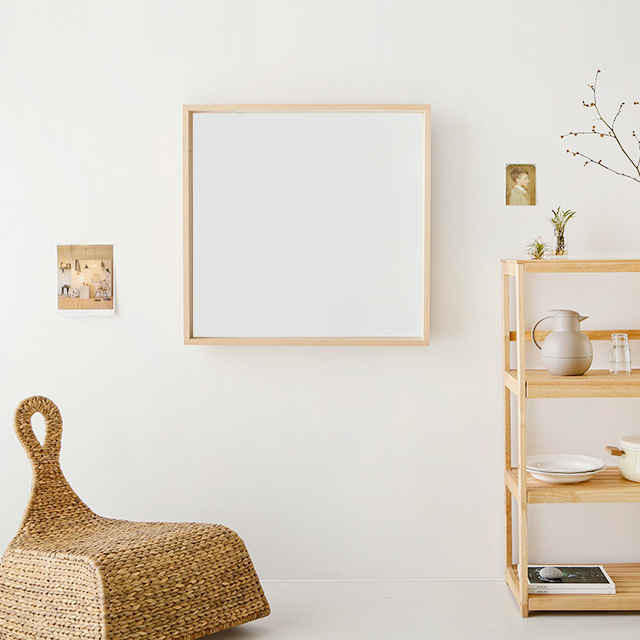 GET ORGANIZED 거울 80x80 내추럴 0335.6896 이미지 6