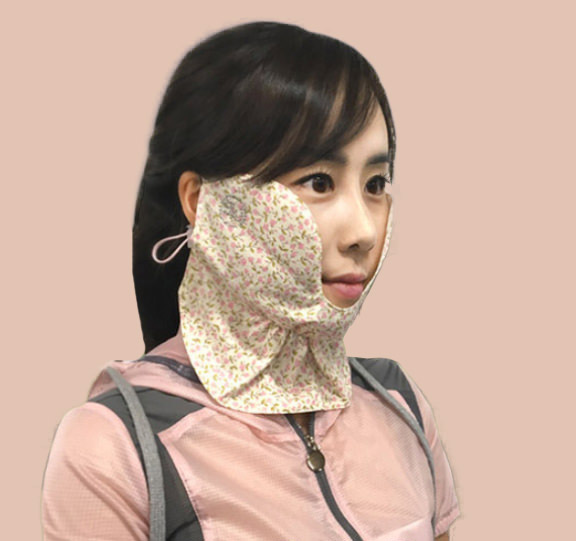 얼굴햇빛가리개 골프마스크 자외선차단 여름 여성 5컬러 - 상세 이미지 4