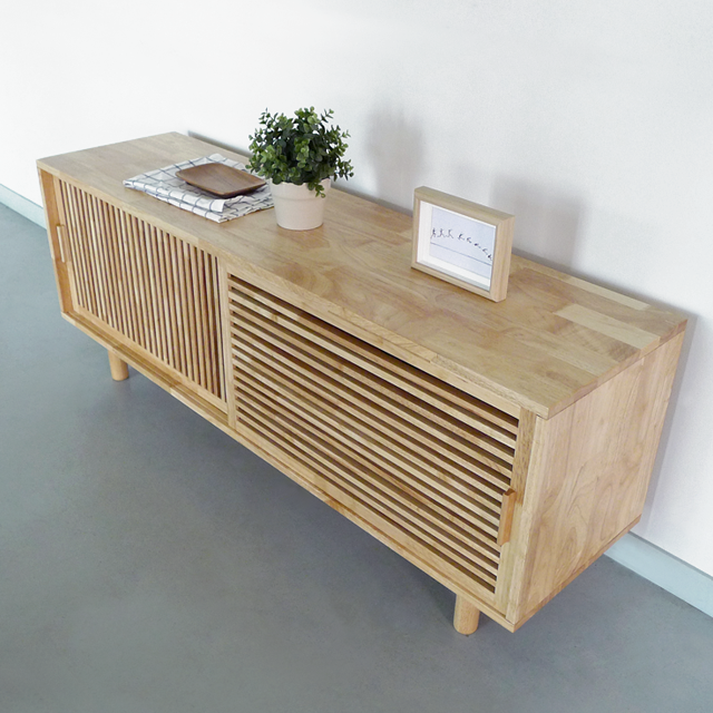 로포텐 샾 원목 높은 TV 거실장 티비다이 1500, 내추럴