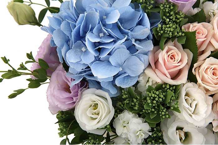 [당일수령]수국 장미 바구니 A1661 꽃배달 생일 결혼기념일 꽃바구니 생화꽃