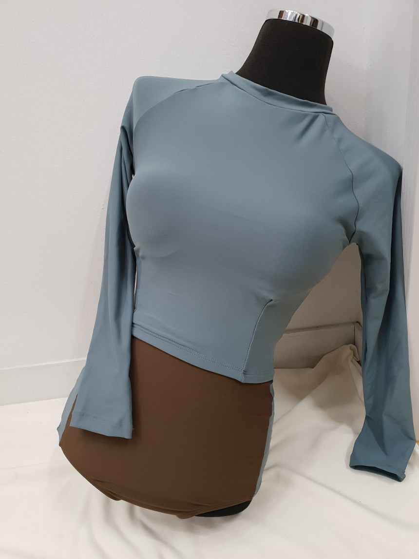 <b><p>Lg sleeve High waist Two Piece bikini non</p></b><b><p>長袖 ハイウエスト ツーピース ビキニ 清純 セクシー水着 特異な シンプルなパターン</p></b><br /><br /><p align='center'>