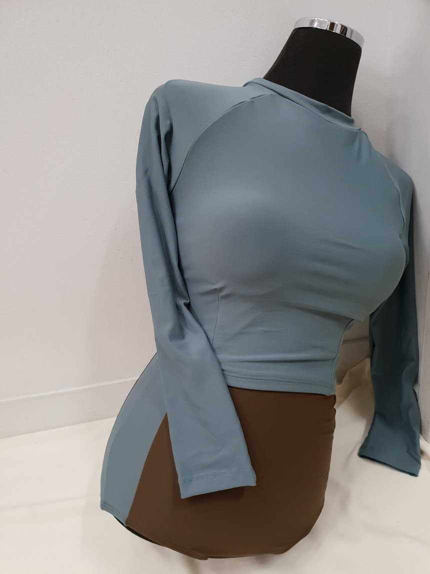 <b><p>Lg sleeve High waist Two Piece bikini non</p></b><b><p>長袖 ハイウエスト ツーピース ビキニ 清純 セクシー水着 特異な シンプルなパターン</p></b><br /><br /><p align='center'>