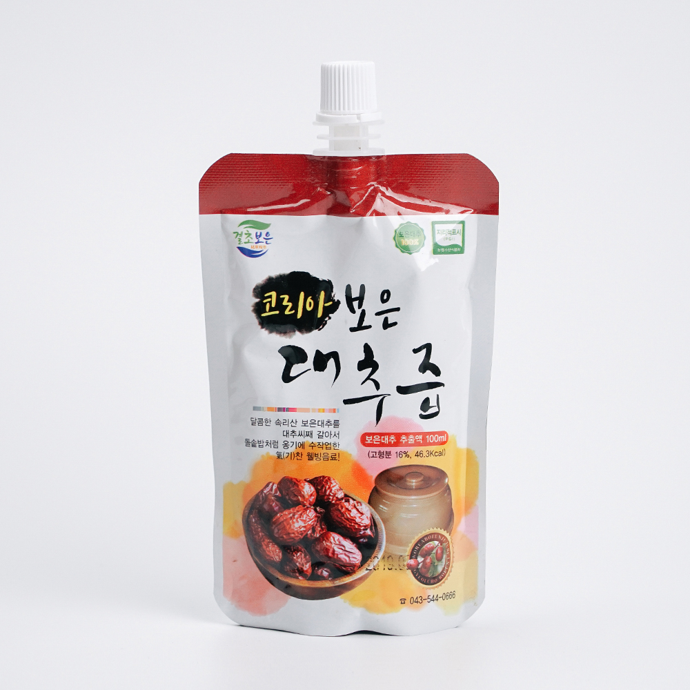 보은 전통 황토대추즙 대추엑기스효능 생대추즙 100ml 30포 - 상세 이미지 5