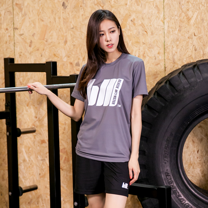 블랙몬스터핏 쿨 트레이닝복 세트 짐웨어 헬스복 운동 여자 필라테스 요가 BM201 - 상세 이미지 3