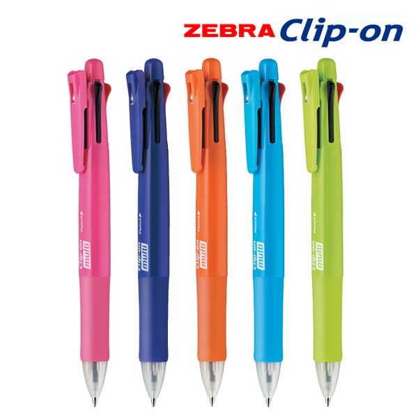 제브라 클립온 4색 멀티펜 4+1 볼펜+샤프 0.7mm - 상세 이미지 3