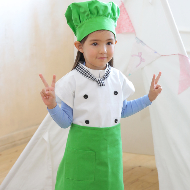 데코에버 아동 요리사 유아앞치마세트 어린이집 유치원 행사 앞치마 쿠킹클래스 - 상세 이미지 3