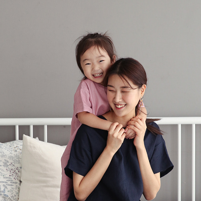 YOEREUM 무지린넨원피스 아동용 L - 상세 이미지 5