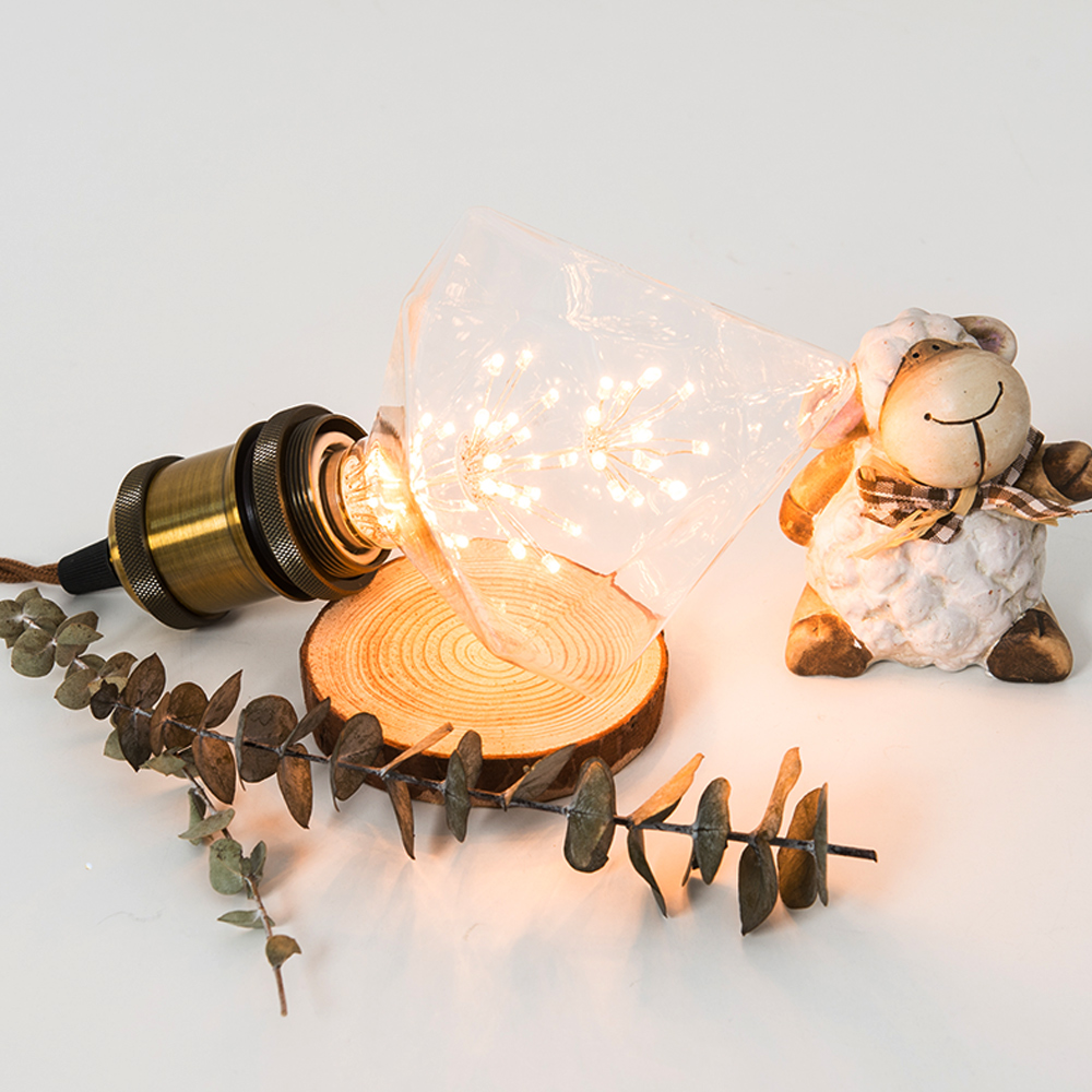 LED 눈꽃 에디슨 램프 루비 2W PY125 - 상품 이미지