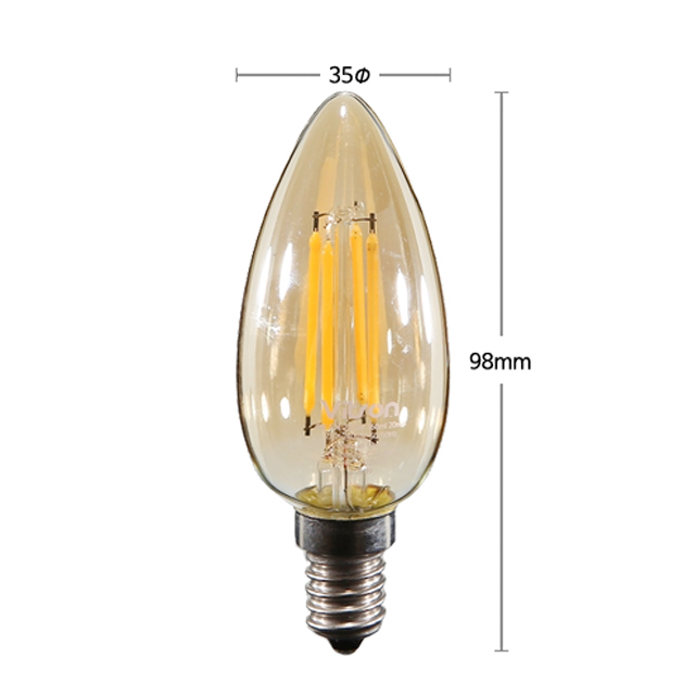 LED 에디슨 촛대구 E14 4W - 상세 이미지 5