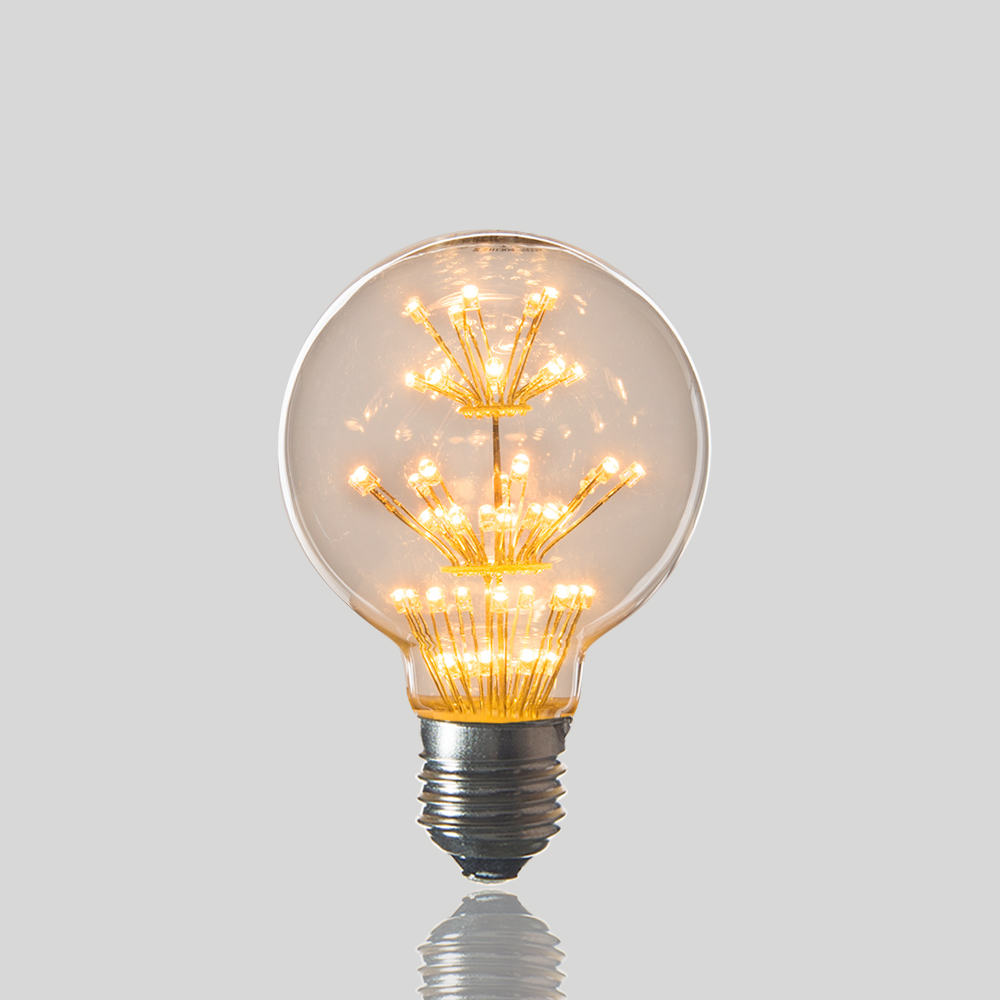 에코플룩스 LED 눈꽃 에디슨 램프 G95 2W - 상세 이미지 2